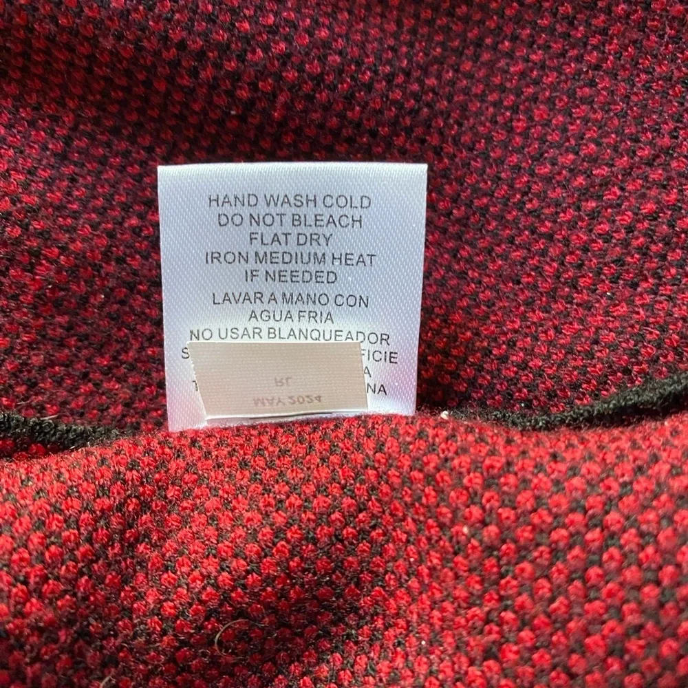 JOSEPH A Women’s Rose Turtleneck Long Sleeve Pullover Knit Poncho Sweater Large